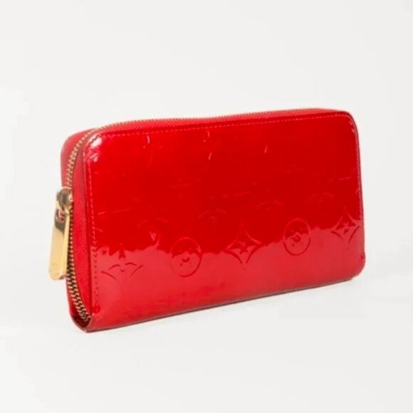 Louis Vuitton Monogram Vernis Red Zippy Wallet - Picture 2 of 11